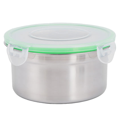 3Pcs/Set Fridge Storage Box 304 Stainless Steel Sealed Preservation Bowl Food Container with Lid