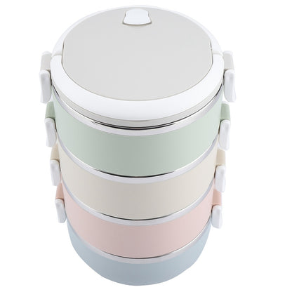 Portable Stainless Steel Lunch Box Container Bento Box Food Container (4 Layers 2800ml)