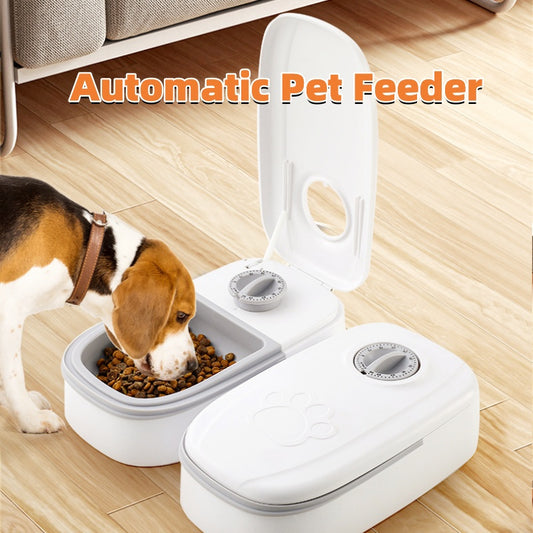 Automatic Pet Feeder Smart Food Dispenser For Cats Dogs Timer Stainless Steel Bowl