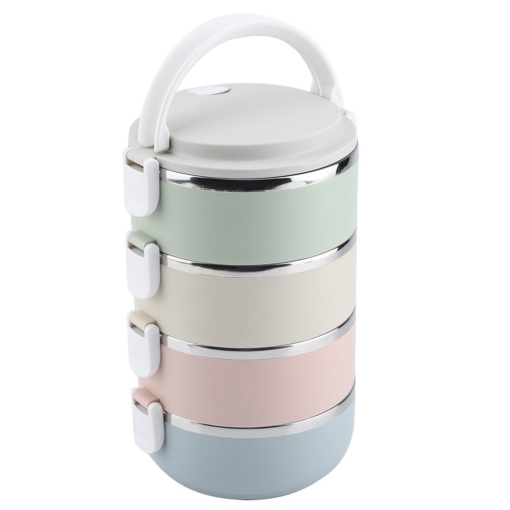 Portable Stainless Steel Lunch Box Container Bento Box Food Container (4 Layers 2800ml)