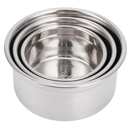 3Pcs/Set Fridge Storage Box 304 Stainless Steel Sealed Preservation Bowl Food Container with Lid