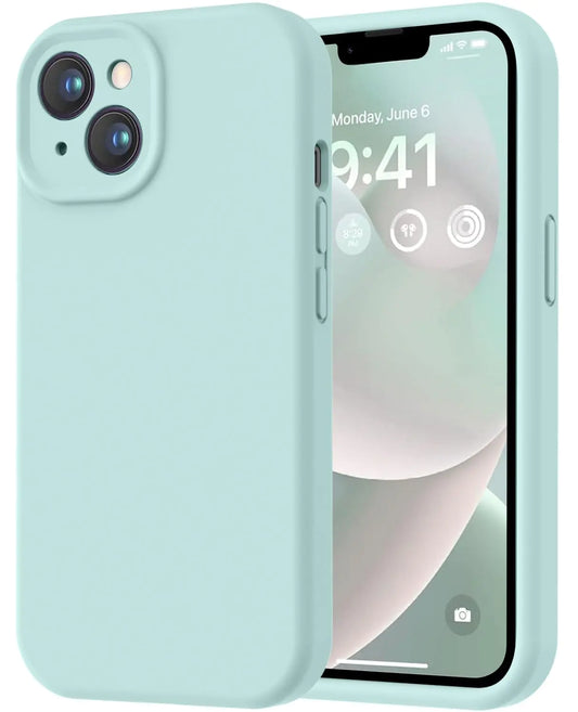 LOVE 3000 iPhone 14 Case – Premium Silicone, Soft Microfiber Lining, Shockproof & Scratch-Resistant Protective Cover for Men, Women & Girls (6.1", Mint Green)